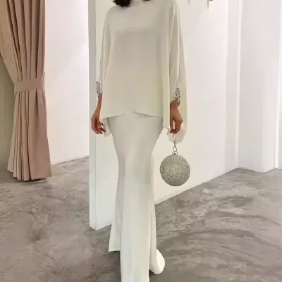 MIDDLE EASTERN HAUTE COUTURE ELEGANT DRESS SET